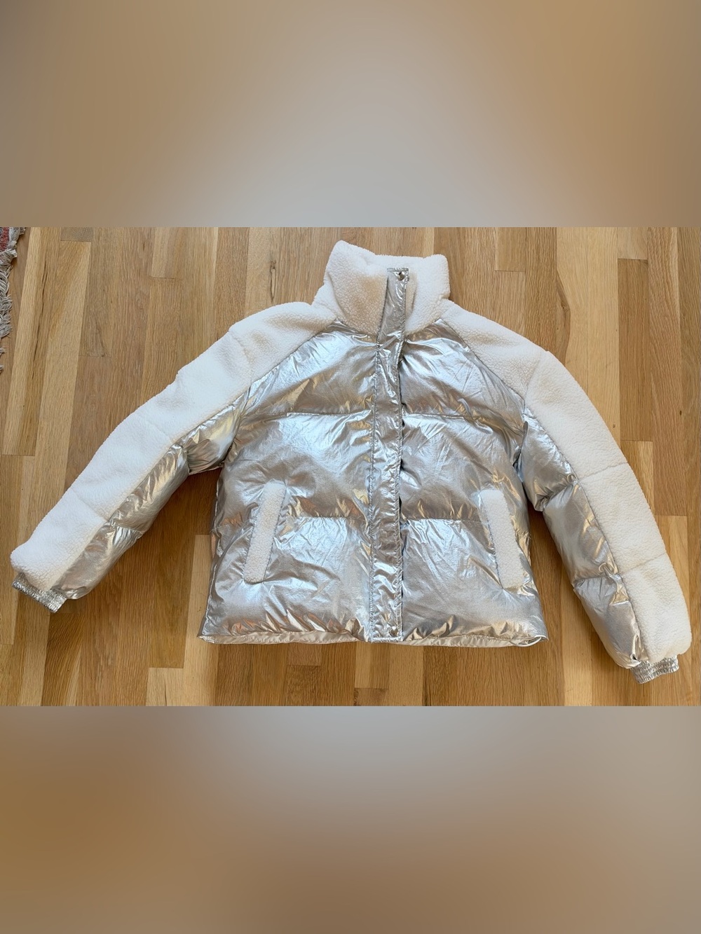 Blank NYC BLANKNYC Ski Party Faux Shearling Puffer Jacket Medium
